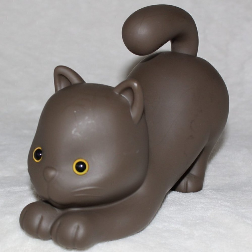 Kitty Cat Coin Saving Money Bank brown cat